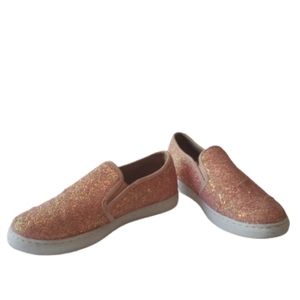 💛 Anna Sparkly Slip On Loafers Shoes